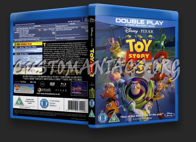 Toy Story 3 blu-ray cover