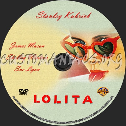 Lolita dvd label