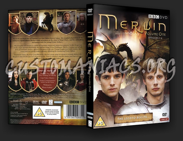 Merlin Series 1 dvd cover