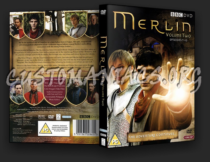 Merlin Series 1 dvd cover