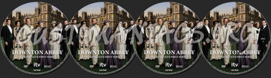 Downton Abbey Season 1 dvd label