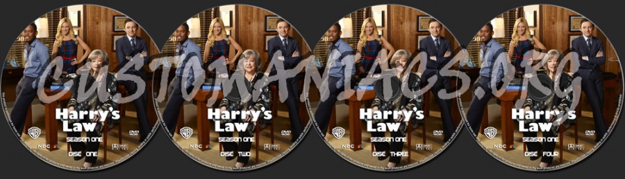Harry's Law Season 1 dvd label