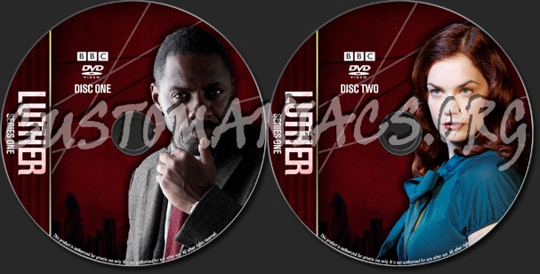 Luther - TV Collection Series One dvd label