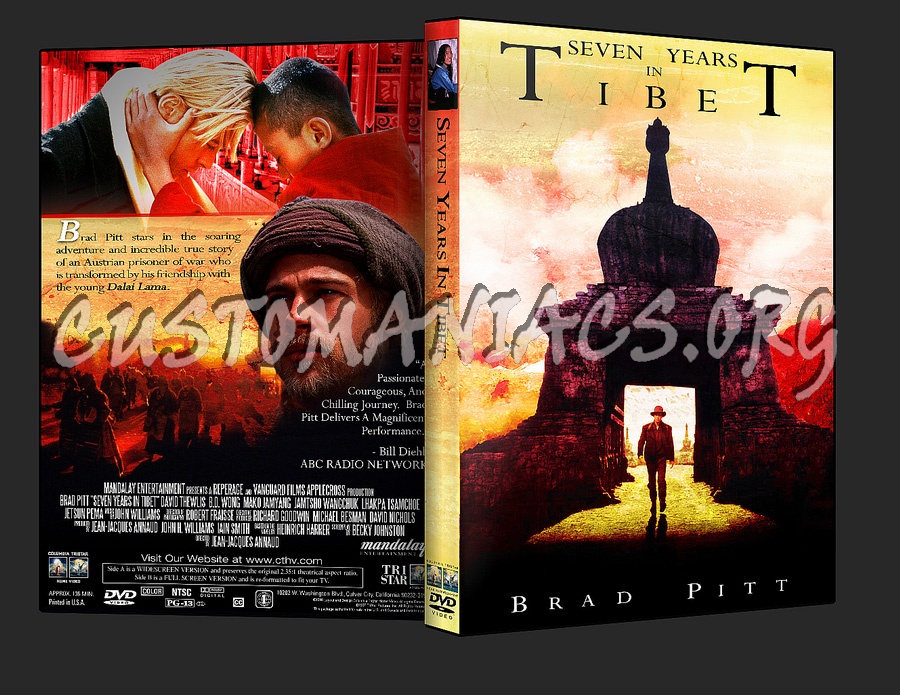 Seven Years In Tibet dvd cover