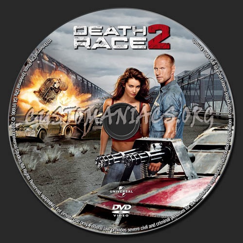 Death Race 2 dvd label