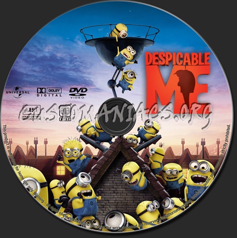 Despicable Me dvd label