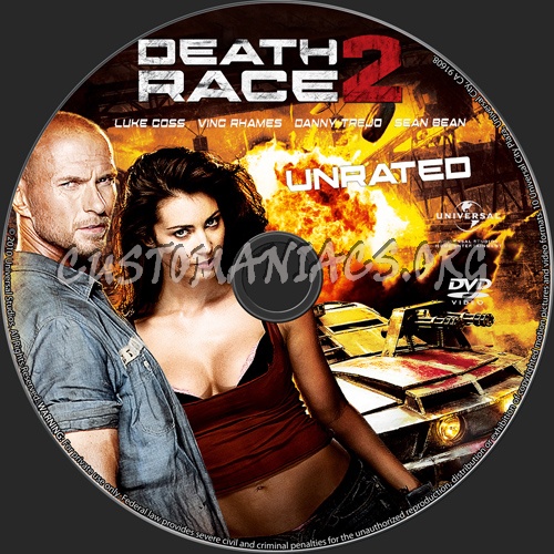 Death Race 2 dvd label