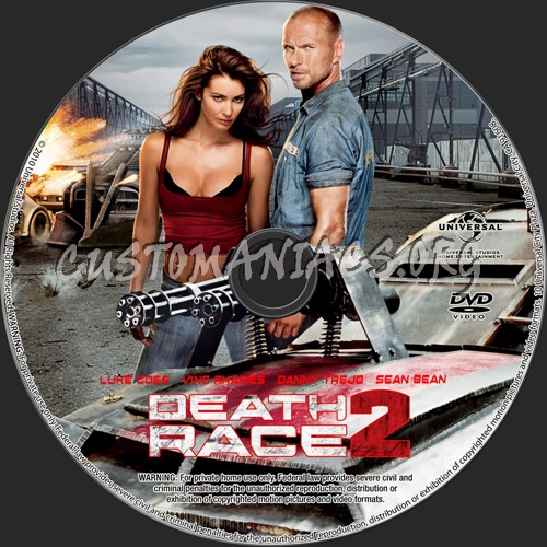 Death Race 2 dvd label