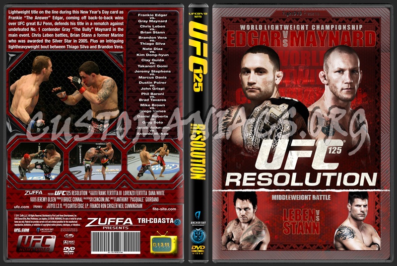 UFC 125 Resolution dvd cover