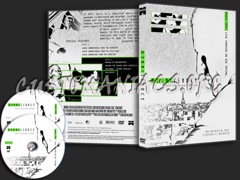 Renaissance 2 Disc Collectors Edition dvd cover