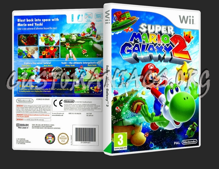 Super Mario Galaxy 2 dvd cover