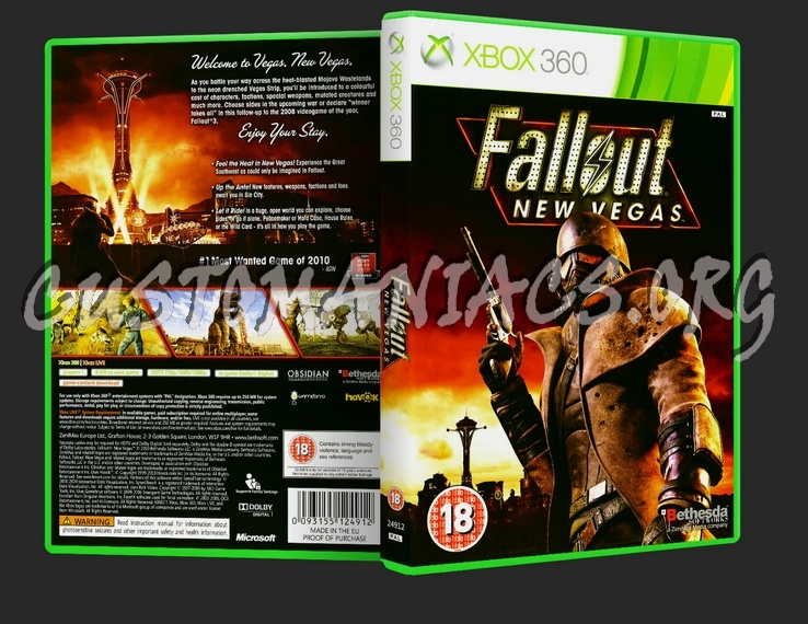 Fallout New Vegas dvd cover