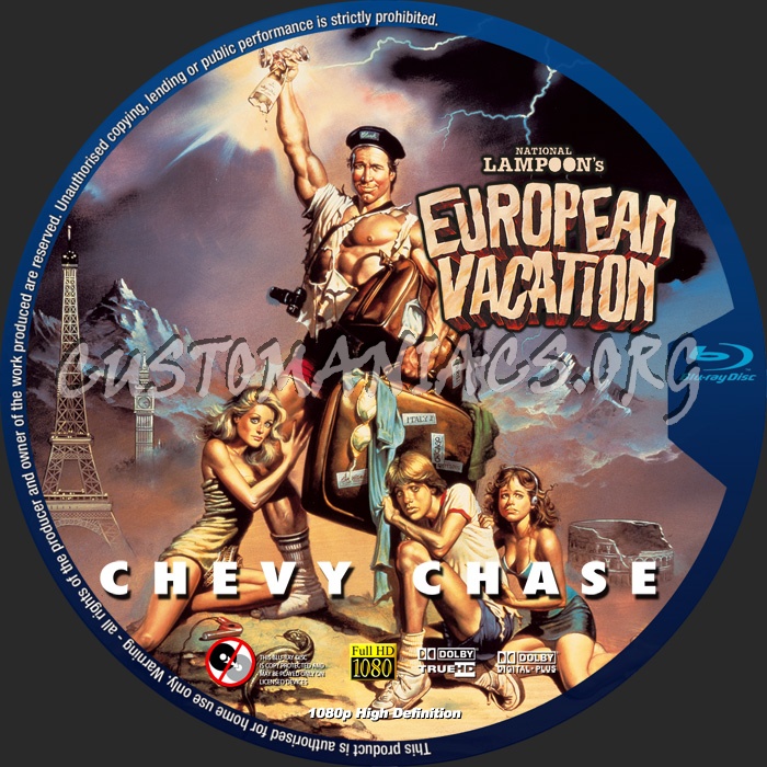 National Lampoon's European Vacation blu-ray label