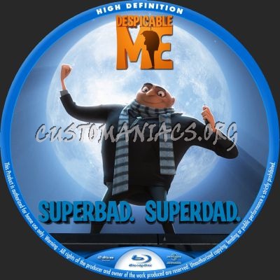Despicable Me blu-ray label