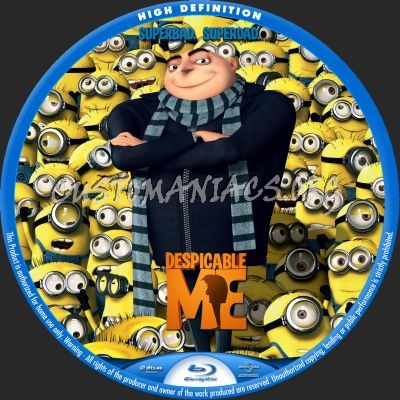 Despicable Me blu-ray label