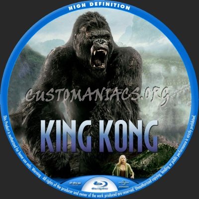 King Kong blu-ray label