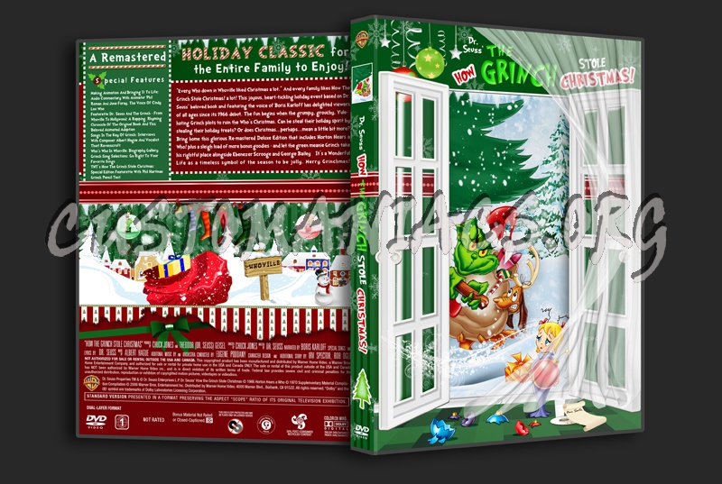Dr Seuss How The Grinch Stole Christmas dvd cover