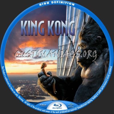 King Kong blu-ray label