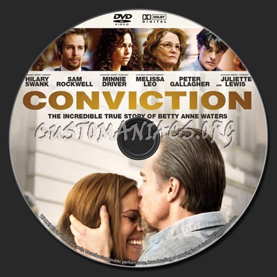 Conviction dvd label