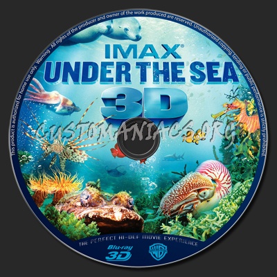 IMAX Under The Sea 3d blu-ray label