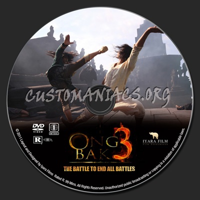 Ong Bak 3 dvd label