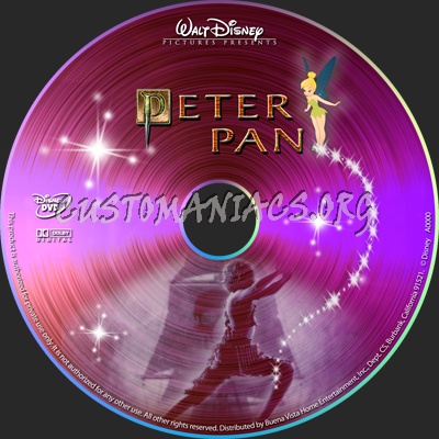 Peter Pan dvd label