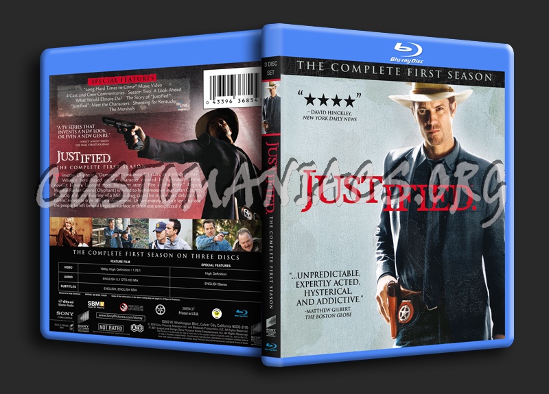 Justified Season 1 blu-ray cover