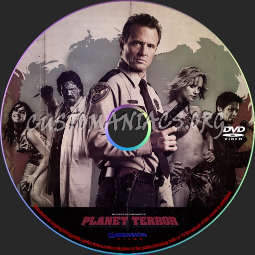 Planet Terror dvd label