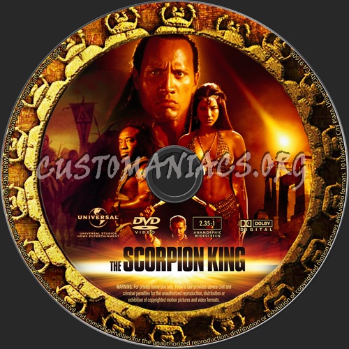 The Scorpion King dvd label