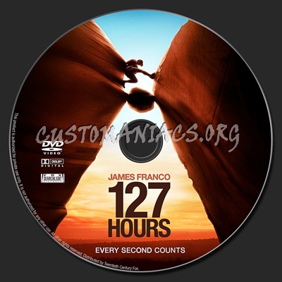 127 Hours dvd label