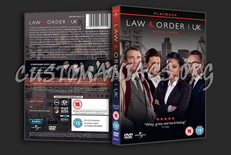 Law & Order UK Series 3 dvd cover