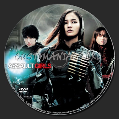 Assault Girls dvd label