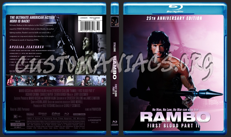 Rambo - First Blood Part II blu-ray cover