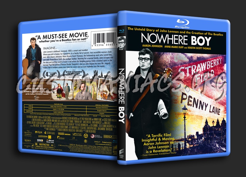 Nowhere Boy blu-ray cover