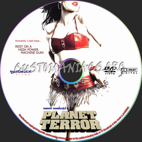Planet Terror dvd label