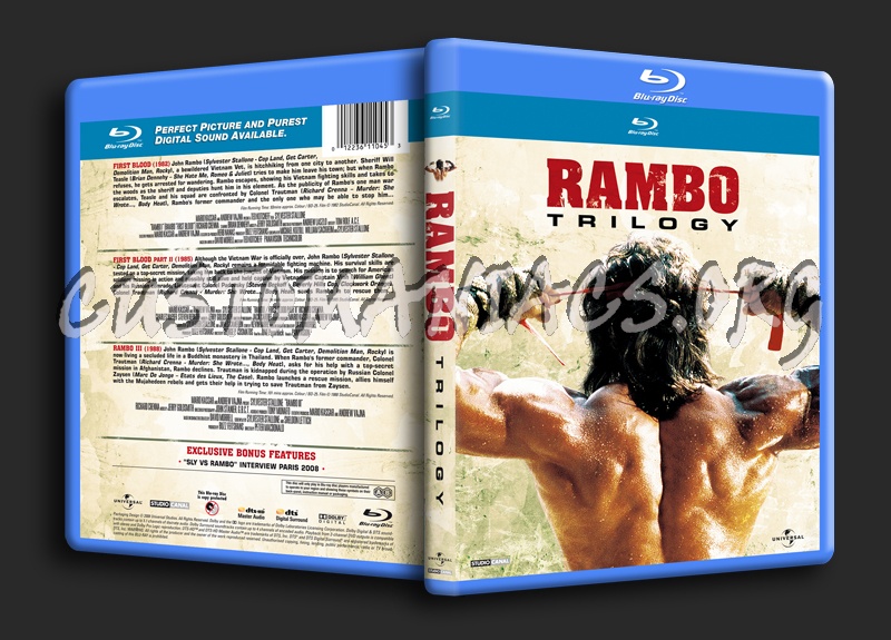 Rambo Trilogy blu-ray cover