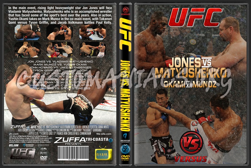 ufc on Versus 2 Jones vs Matushenko dvd cover