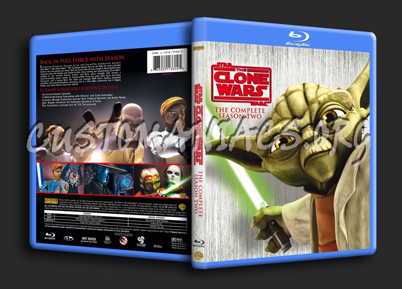 Star Wars The Clone Wars Season 2 blu-ray cover