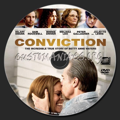 Conviction dvd label
