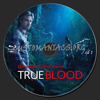 True Blood Season 3 blu-ray label
