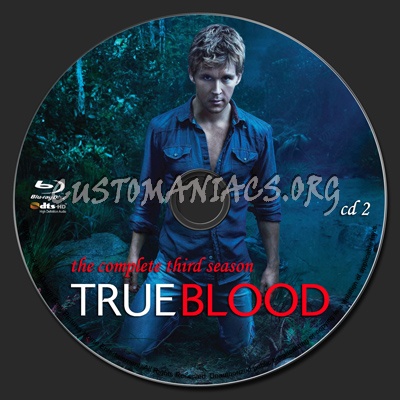 True Blood Season 3 blu-ray label