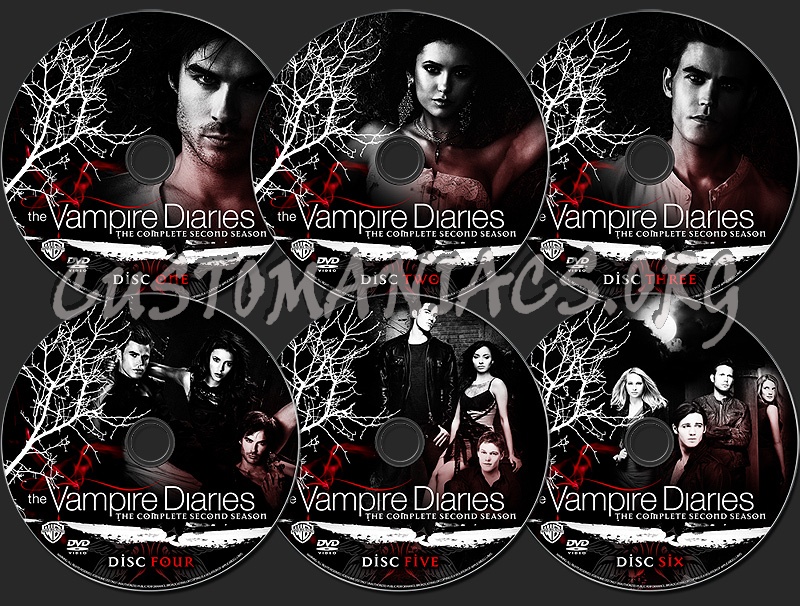 The Vampire Diaries - Season 2 dvd label