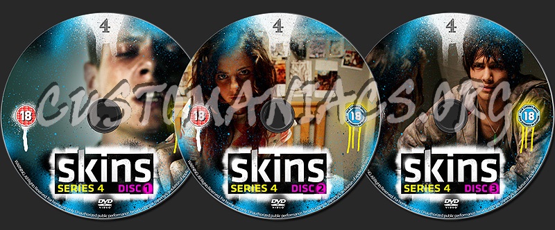 SKINS - Season 4 dvd label