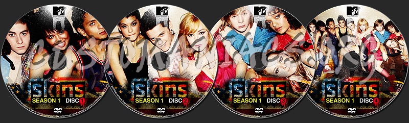 SKINS (US, MTV) - Season 1 dvd label