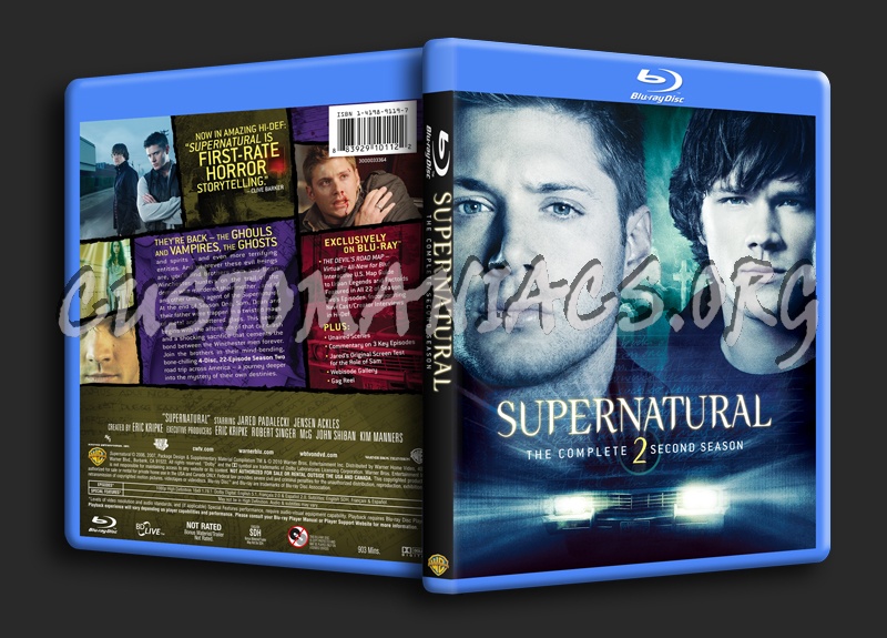 Supernatural Season 2 blu-ray cover