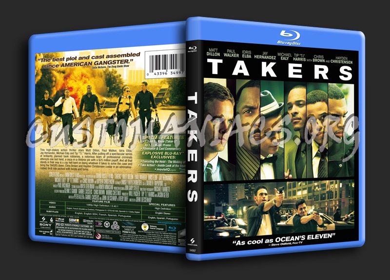 Takers blu-ray cover