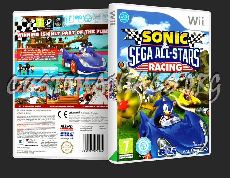 Sonic & Sega All-Stars Racing dvd cover