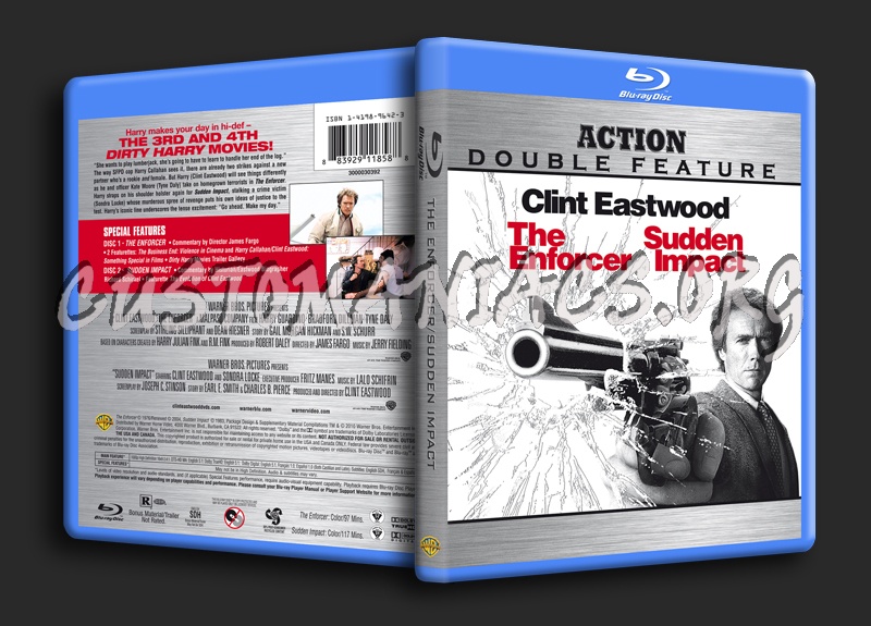 The Enforcer / Sudden Impact blu-ray cover