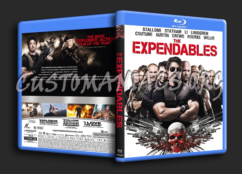 The Expendables blu-ray cover
