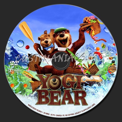 Yogi Bear dvd label